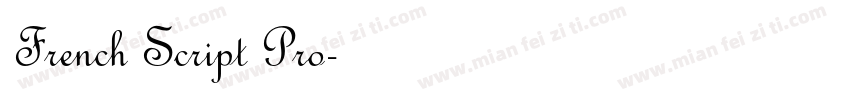French Script Pro字体转换